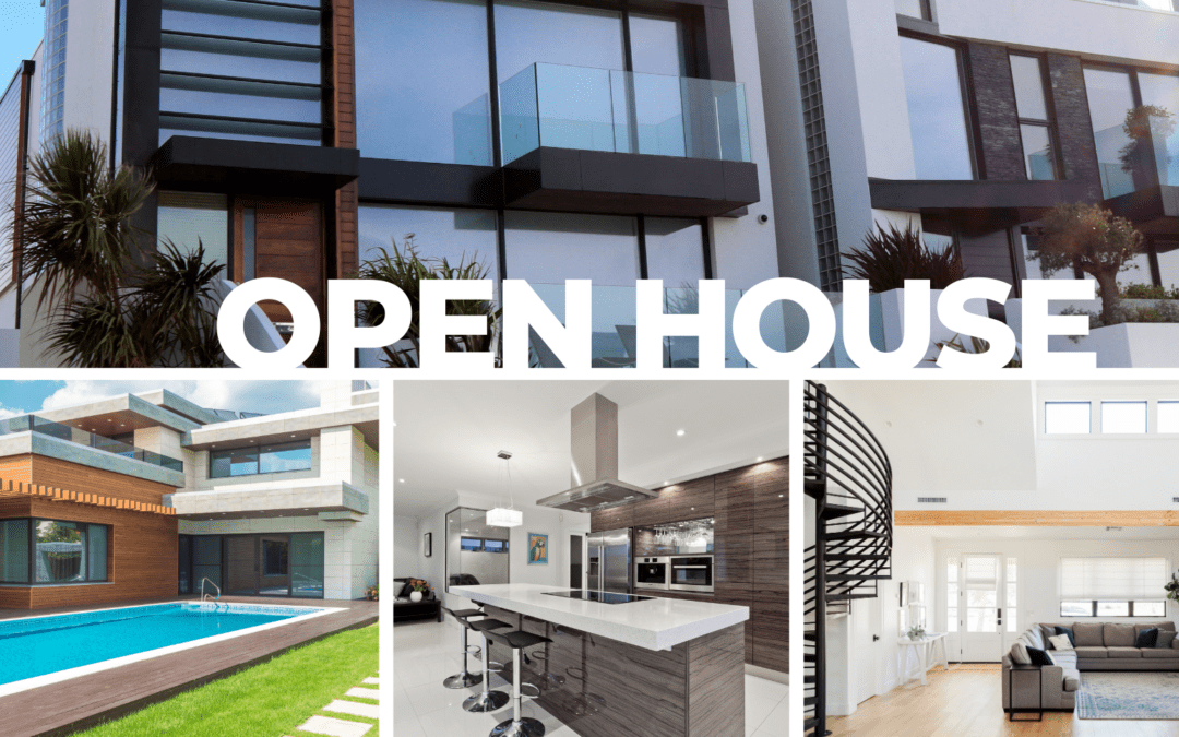 Free Open House Flyer Template for Canva