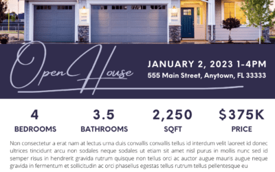 Another Free Open House Flyer Template for Canva